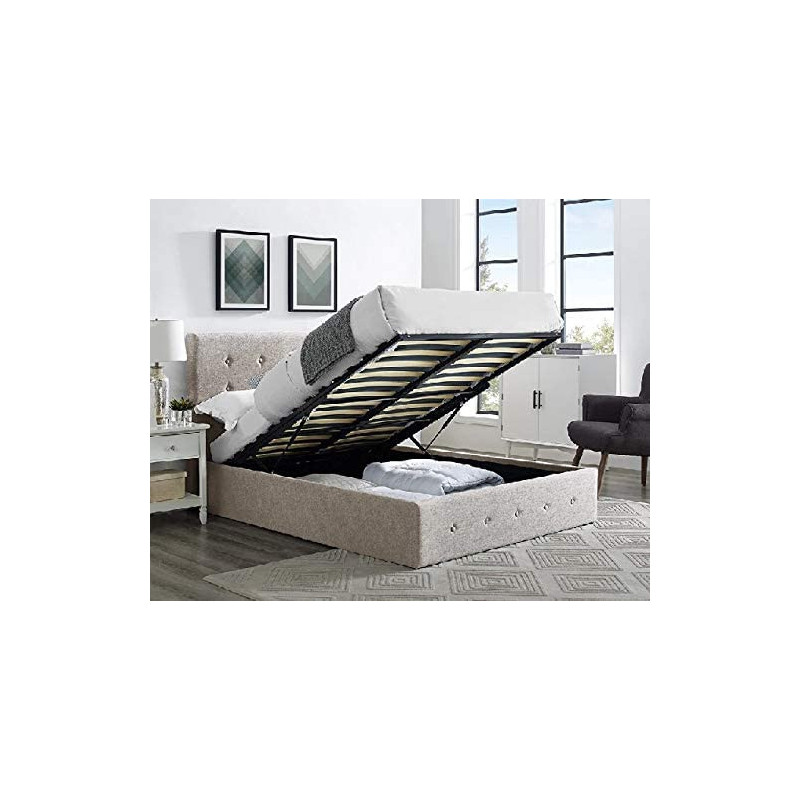 R2R Furniture CHANNEL CREAM KING SIZE