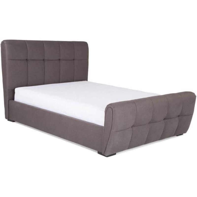 R2R Furniture CORA upholstered Queen size bed with Gas-lift up Storage & Mattress (160x200cm)