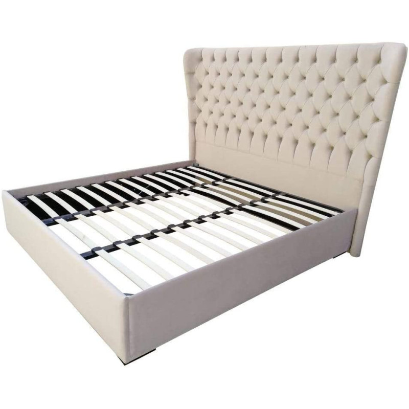 R2R Furniture Curved Tufted Bed Frame SUPER KING SIZE