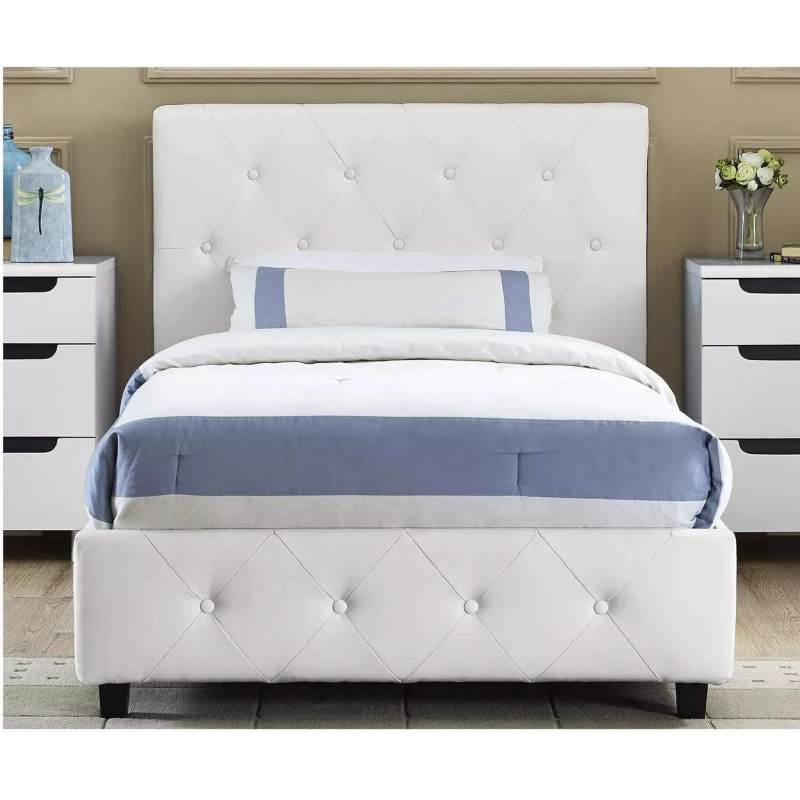 R2R Furniture DALIA LEATHER BED IN QUEEN SIZE