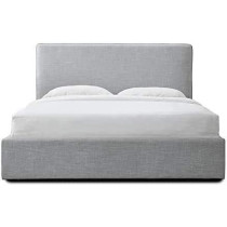 R2R Furniture Dane Storage Bed - Light Grey - (Without Mattress) - King Size (180cm x 200cm)