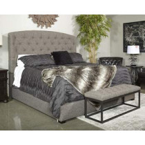 R2R Furniture Dark Brown Gerlane King Size Bed Frame