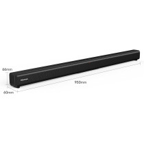 Hisense HS205 2.0ch Soundbar with 2 front speakers 60W Wireless Bluetooth HDMI ARCOpticalAUXUSB 3EQ Modes
