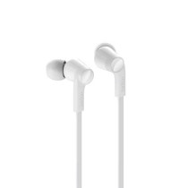 Belkin Soundform Headphones With Lightning Connector, Mfi Certified In-Ear Earphones Headset With Microphone, Earbuds With Water & Sweat Resistant For Iphone 13, Iphone 12 And More - White White