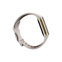 Charge 5 With Advanced Fitness + Health Tracker With Tools For Heart Health Stress Management Lunar White/Soft Gold