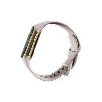 Charge 5 With Advanced Fitness + Health Tracker With Tools For Heart Health Stress Management Lunar White/Soft Gold