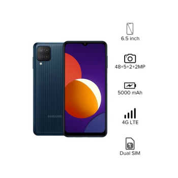 Samsung Galaxy M12 Dual Sim Black 4GB Ram 64GB 4G Lte - Middle East Version