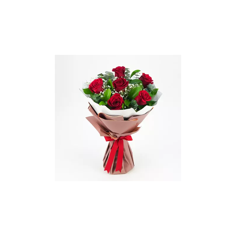 FNP Bunch Of Beautiful 6 Red Rose