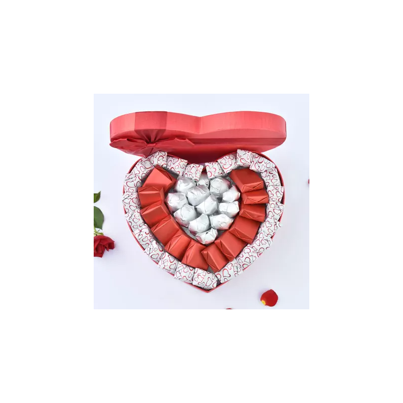 FNP Chocolates Sweetness in Heart Shape Box