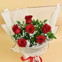 Valentine 6 Roses Bouquet