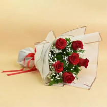 Valentine 6 Roses Bouquet