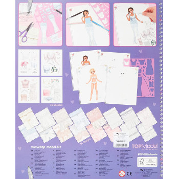 Depesche TOPModel Create Your Wedding Special Colouring Book