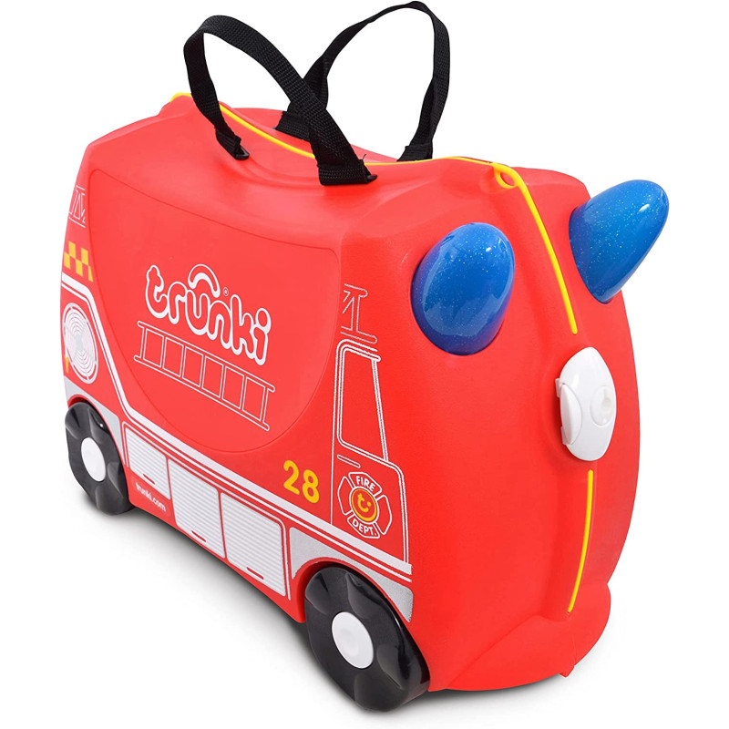 Trunki Children's Ride-On Suitcase & Hand Luggage - Vehicles (Red)