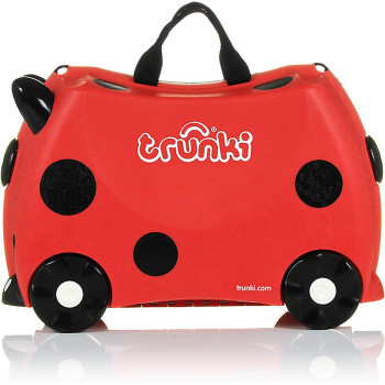 Trunki Children's Ride-On Suitcase & Hand Luggage - Vehicles-(Lady Bug)