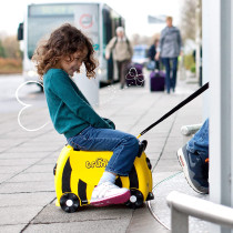 Trunki Children's Ride-On Suitcase & Hand Luggage - Vehicles- (Yellow)