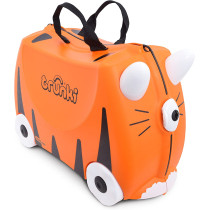 Trunki Children's Ride-On Suitcase & Hand Luggage - Vehicles- (Orange)