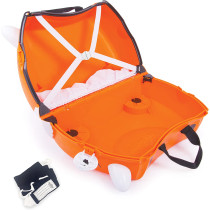 Trunki Children's Ride-On Suitcase & Hand Luggage - Vehicles- (Orange)