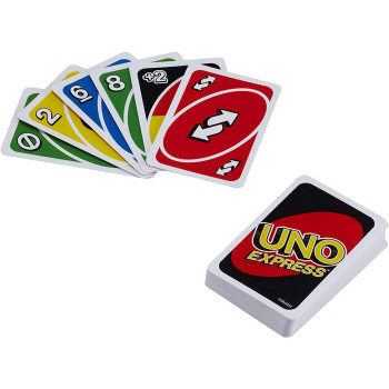 Uno Card Game, Fast-Paced Portable-Friendly Version For 2 To 4 Players Ages 7 Years And Older Gdr45, Multicolour