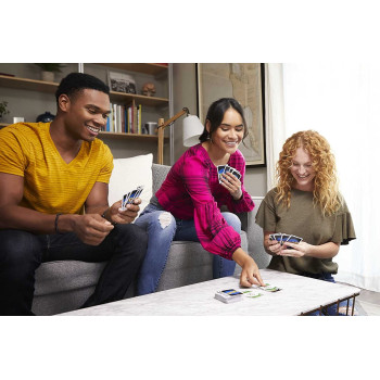 Uno Dos, Family Card Game, From The Makers Of Uno, With 108 Cards, Makes A Great Gift For 7 Year Olds And Up Frm36