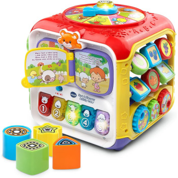 VTech Sort And Discover Activity Cube, Multicolor