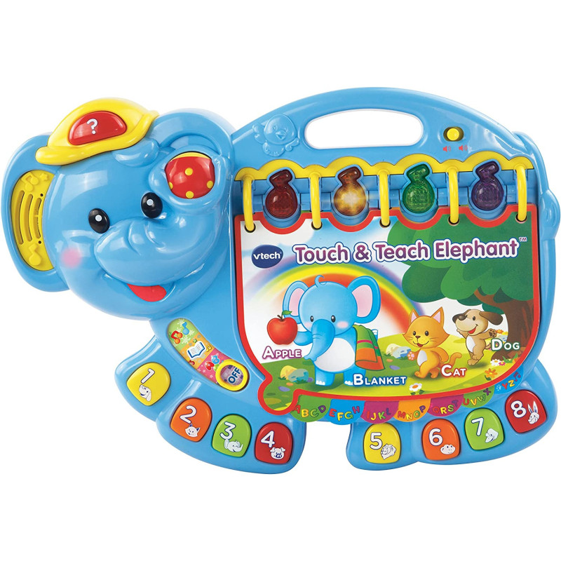 VTech Touch And Teach Elephant Book, Blue, 80-158000
