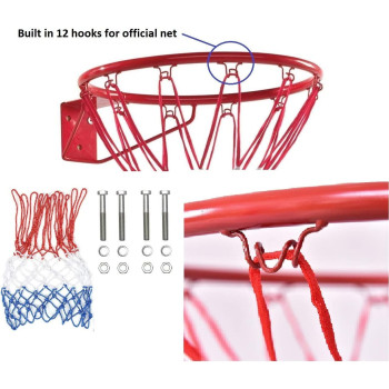 Wall-Mounted Basketball Hoop - 45cm