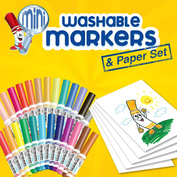 CRAYOLA Washable Pip-Squeaks(r) & Paper, 65 Piece Set