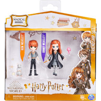 Wizarding World Harry Potter, Magical Minis Ron and Ginny Weasley Friendship Set with 2 Creatures, Kids Toys for Ages 5 and up