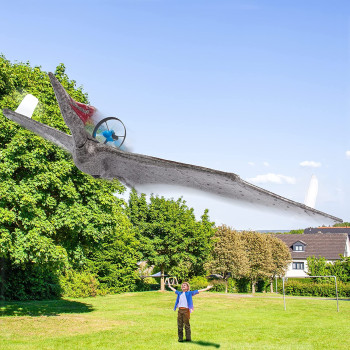 WOW! STUFF Power Flight Dino - Pteranodon Jurassic World Flying Dinosaur Toy for Kids | Official Camp Cretacious, Fallen Kingdom and Dominion Merchandise and Gifts for Boys and Girls, Ages 5 to 12