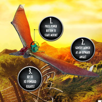 WOW! STUFF Power Flight Dino - Pteranodon Jurassic World Flying Dinosaur Toy for Kids | Official Camp Cretacious, Fallen Kingdom and Dominion Merchandise and Gifts for Boys and Girls, Ages 5 to 12