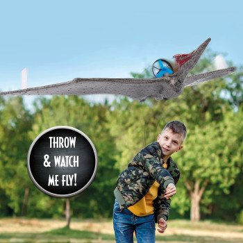 WOW! STUFF Power Flight Dino - Pteranodon Jurassic World Flying Dinosaur Toy for Kids | Official Camp Cretacious, Fallen Kingdom and Dominion Merchandise and Gifts for Boys and Girls, Ages 5 to 12