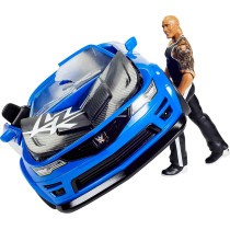 WWE Wrekkin' Slam-Mobile Vehicle With The Rock Basic Action Figure Gyv51
