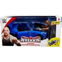 WWE Wrekkin' Slam-Mobile Vehicle With The Rock Basic Action Figure Gyv51