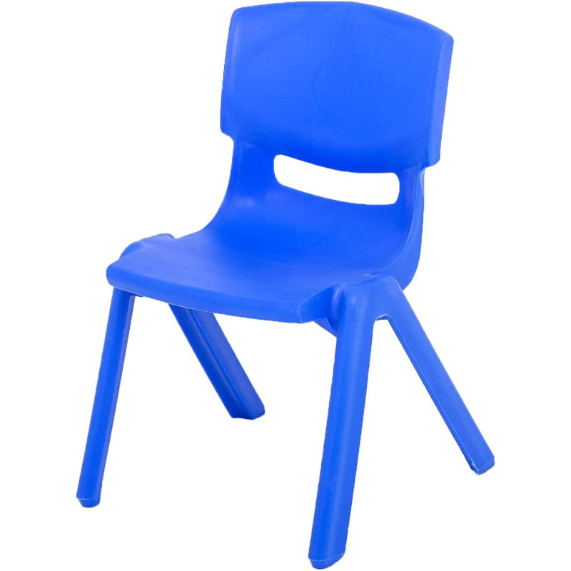 X IANGYU Durable And Wonderful Plastic Stacking Chair For Kids (BLUE, 28CM)