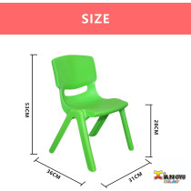 X IANGYU Durable And Wonderful Plastic Stacking Chair For Kids (GREEN, 28CM)