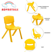 X IANGYU Durable And Wonderful Plastic Stacking Chair For Kids (GREEN, 28CM)