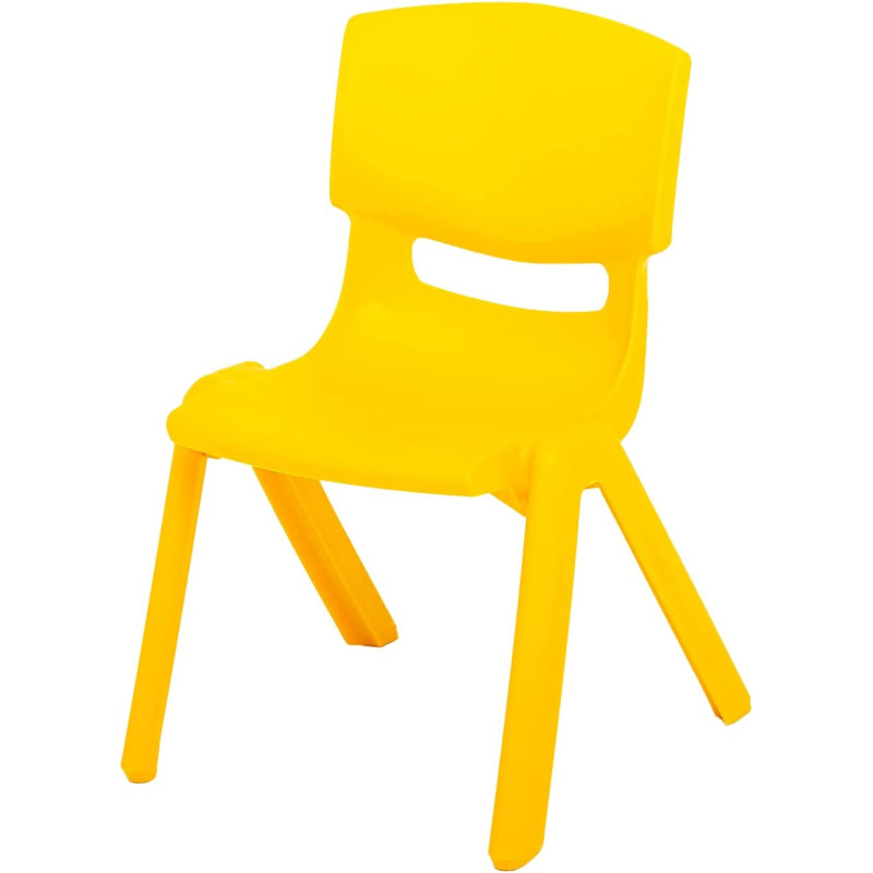 X IANGYU Durable And Wonderful Plastic Stacking Chair For Kids (YELLOW, 28CM)