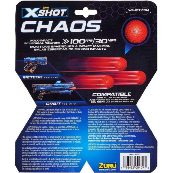 X-SHOT Chaos 50 Dart Balls Refill, Multicolour, 46275