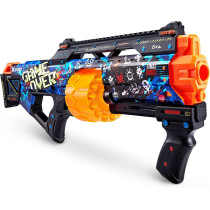 X-SHOT Excel Skins Last Stand Game Over, Fire distances of up to 27m / 90 feet, 14X Air Pocket Technology Foam Darts, XS-36518_039279,