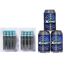 X-SHOT Excel -Xcess Tk-12 Double Pack(6Cans,24Darts)