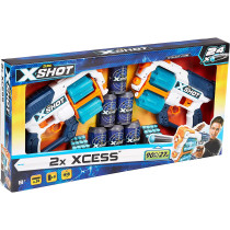 X-SHOT Excel -Xcess Tk-12 Double Pack(6Cans,24Darts)