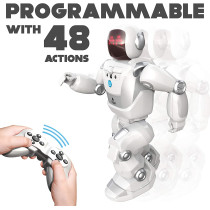 SilverLit YCOO Robots - Program A Bot X - A Gigantic 16" (40cm) Programmable Remote Control Dancing Robot White 25 x 15 x 46 cm