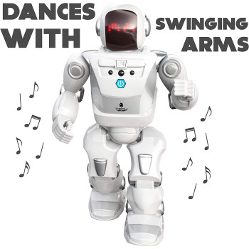 SilverLit YCOO Robots - Program A Bot X - A Gigantic 16" (40cm) Programmable Remote Control Dancing Robot White 25 x 15 x 46 cm