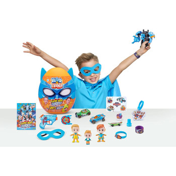 X-SHOT Zuru 11701B Vlad & Niki Superhero Surprise Egg Blue, Multi