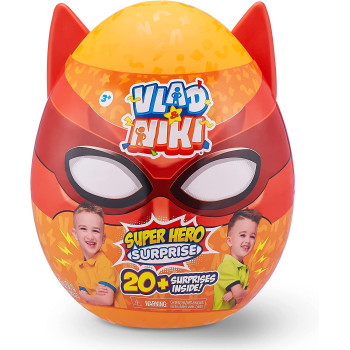 X-SHOT ZURU Vlad & Niki Superhero Surprise Egg Red Dino Attack