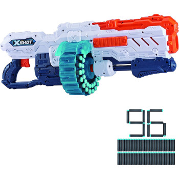 X-SHOT Zuru X SHOT Excel Turbo Advance 40 Capacity Barrel Foam Blaster, 96 Darts, 36349