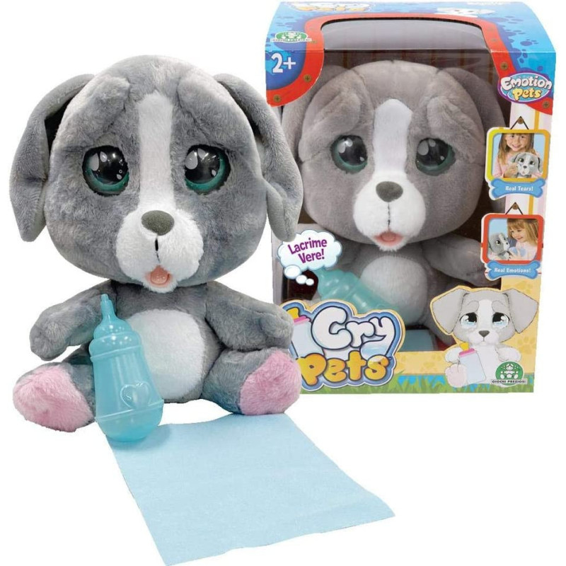 Emotion Pets - Cry Pets - Single Puppy, Soft Toy, Kids' Play Figures, Gifts for Kids 3 and Up