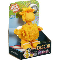 Eolo Jiggly Pets Kids' Gigi The Rubbery Dancing Disco Giraffe Toy, Full Body Movement, Booty Shaking, Jungle Music, Sound Effects, Fantastic Stretchy Hair, Yellow, Ages 4+