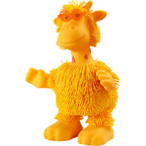 Eolo Jiggly Pets Kids' Gigi The Rubbery Dancing Disco Giraffe Toy, Full Body Movement, Booty Shaking, Jungle Music, Sound Effects, Fantastic Stretchy Hair, Yellow, Ages 4+