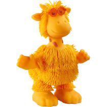 Eolo Jiggly Pets Kids' Gigi The Rubbery Dancing Disco Giraffe Toy, Full Body Movement, Booty Shaking, Jungle Music, Sound Effects, Fantastic Stretchy Hair, Yellow, Ages 4+